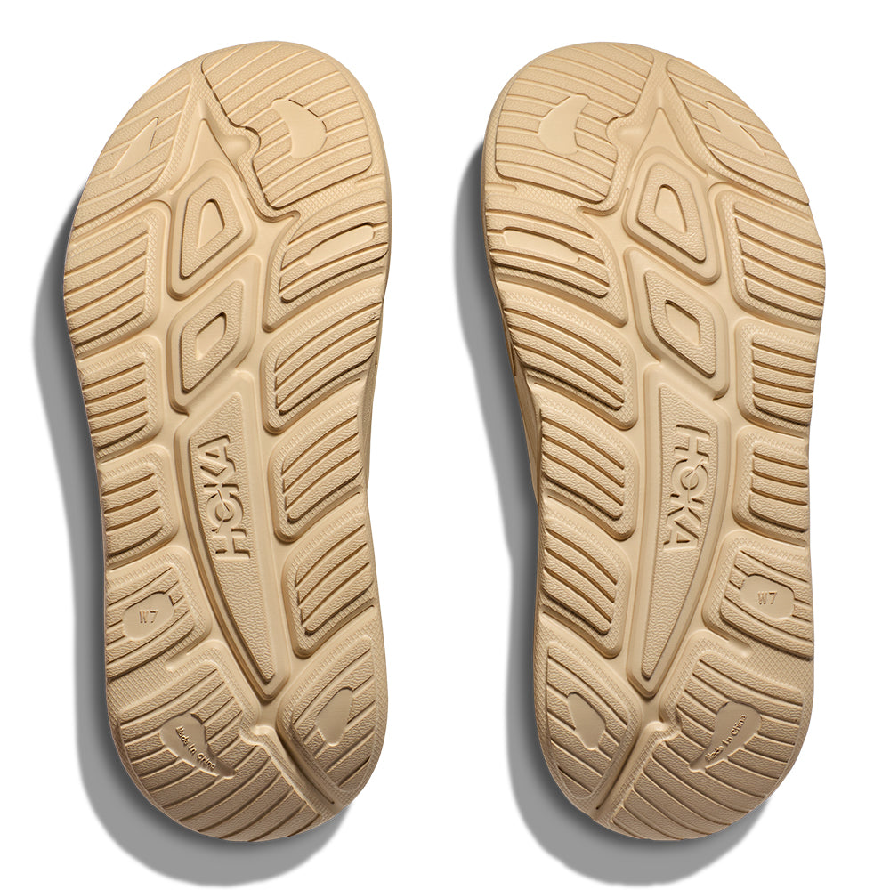 Hoka Ora Recovery Slide 3 - Shifting Sand - BlackToe Running#colour_shifting-sand