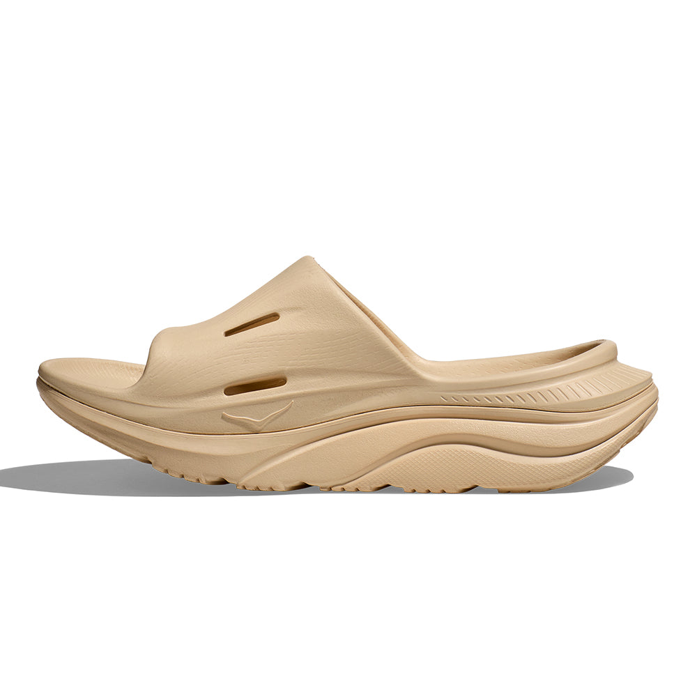 Hoka Ora Recovery Slide 3 - Shifting Sand - BlackToe Running#colour_shifting-sand