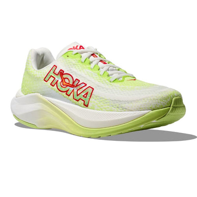 Hoka Women's Mach X Women's Shoes - BlackToe Running#colour_lettuce-white
