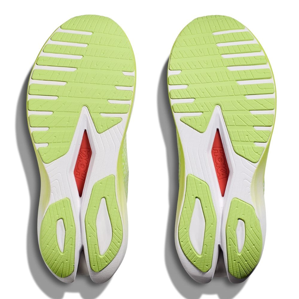 Hoka Women's Mach X Women's Shoes - BlackToe Running#colour_lettuce-white