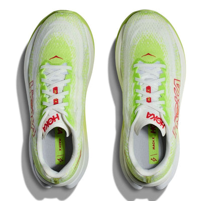 Hoka Women's Mach X Women's Shoes - BlackToe Running#colour_lettuce-white