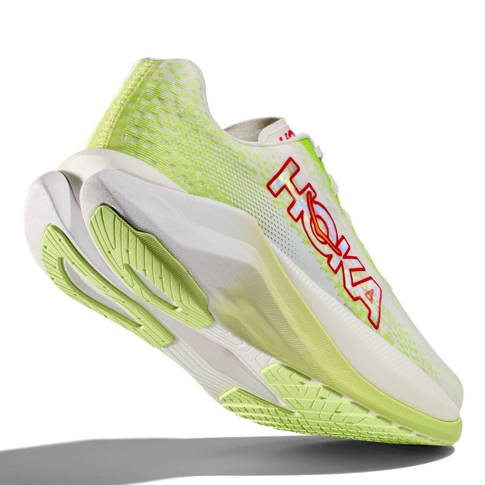 Hoka Women's Mach X Women's Shoes - BlackToe Running#colour_lettuce-white