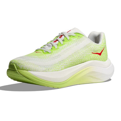 Hoka Women's Mach X Women's Shoes - BlackToe Running#colour_lettuce-white