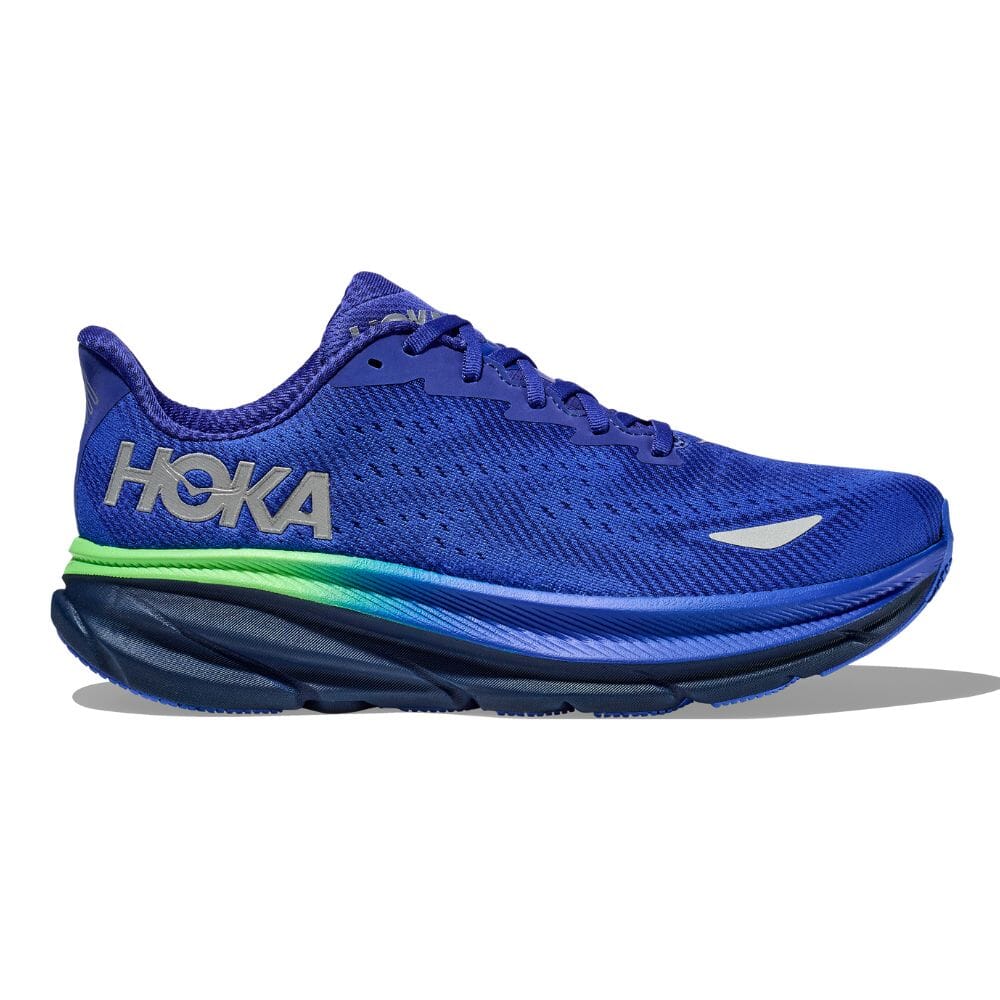 Hoka Men's Clifton 9 GTX Men's Shoes - BlackToe Running#colour_dazzling-blue-evening-sky
