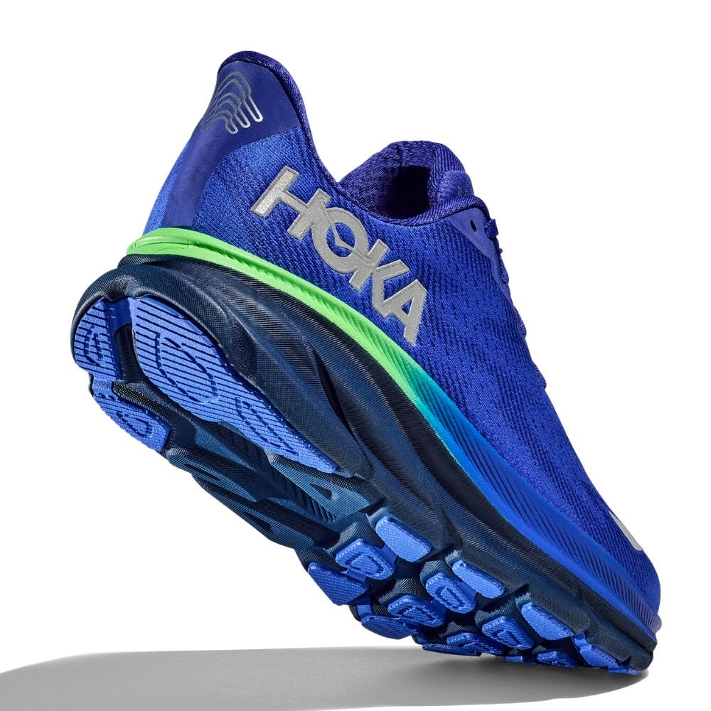 Hoka Men's Clifton 9 GTX Men's Shoes - BlackToe Running#colour_dazzling-blue-evening-sky