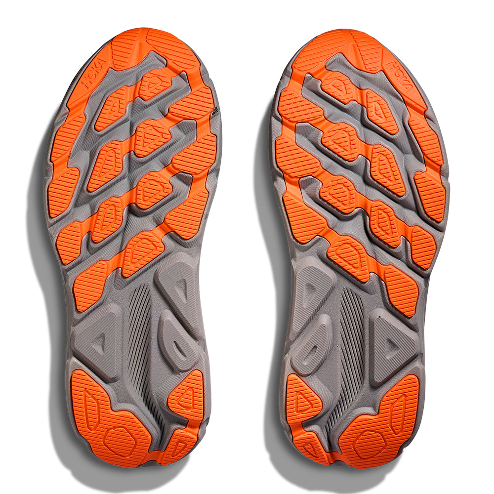 Hoka Men's Clifton 9 GTX Men's Shoes - BlackToe Running#colour_asphalt-grey-gravel
