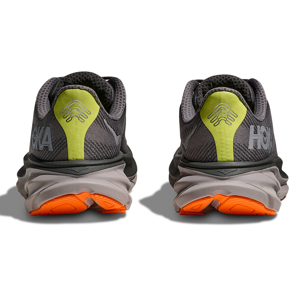 Hoka Men's Clifton 9 GTX Men's Shoes - BlackToe Running#colour_asphalt-grey-gravel