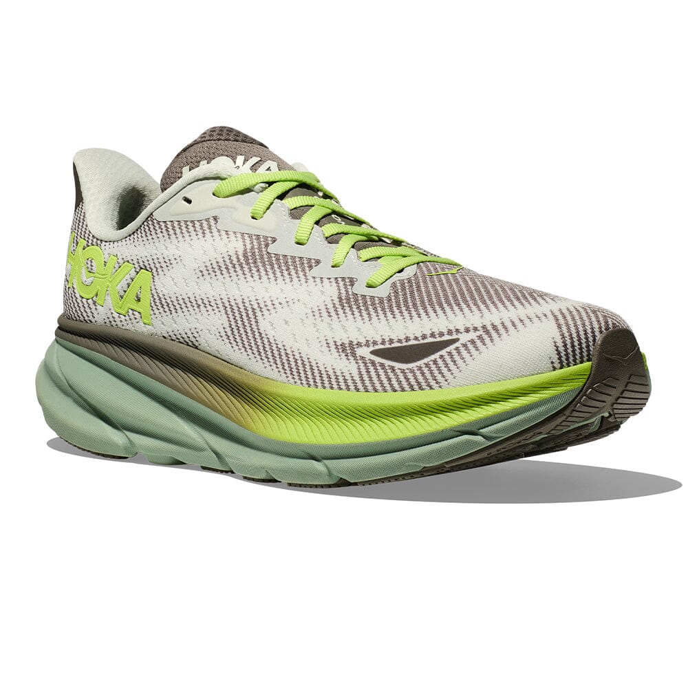 Hoka Men's Clifton 9 GTX - BlackToe Running#colour_slate-aloe-vera