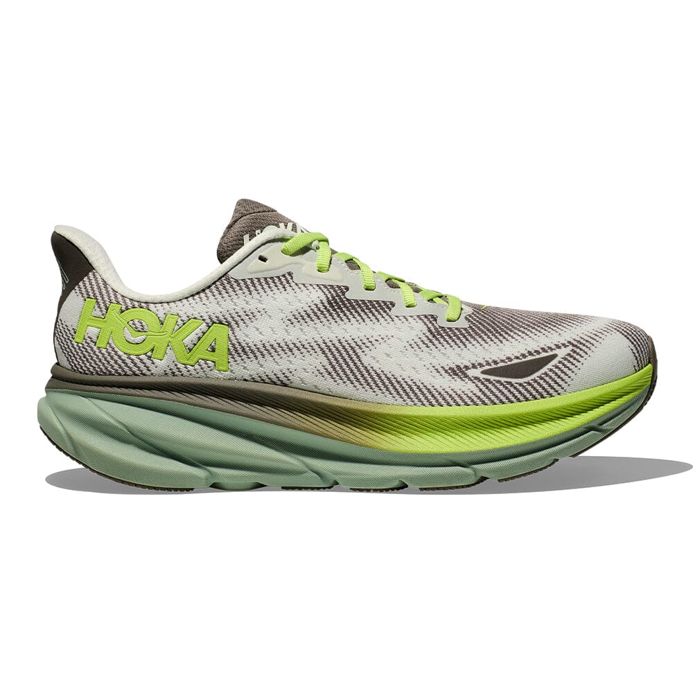Hoka Men's Clifton 9 GTX - BlackToe Running#colour_slate-aloe-vera