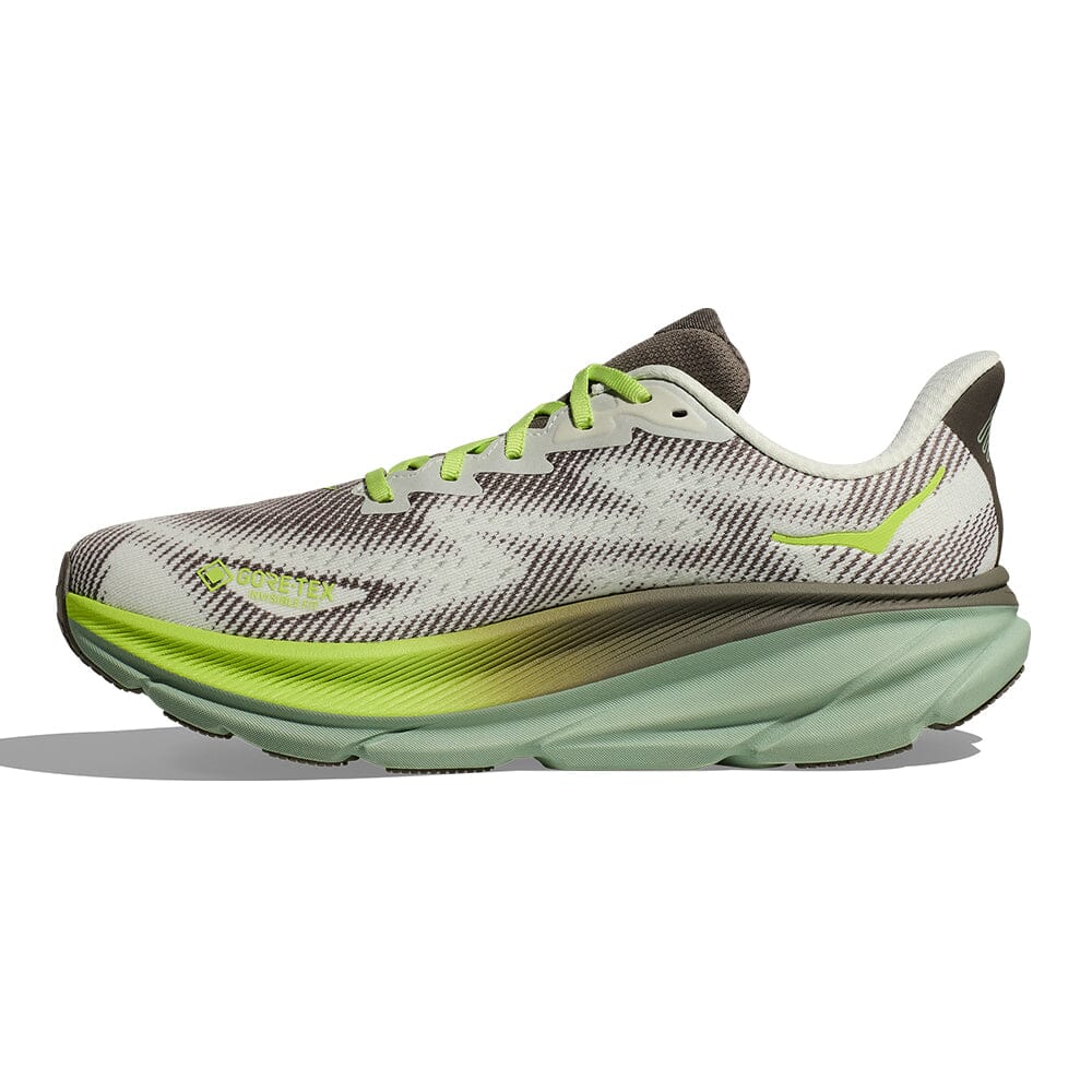 Hoka Men's Clifton 9 GTX - BlackToe Running#colour_slate-aloe-vera