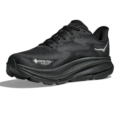 Hoka Women's Clifton 9 GTX Women's Shoes - BlackToe Running#colour_black