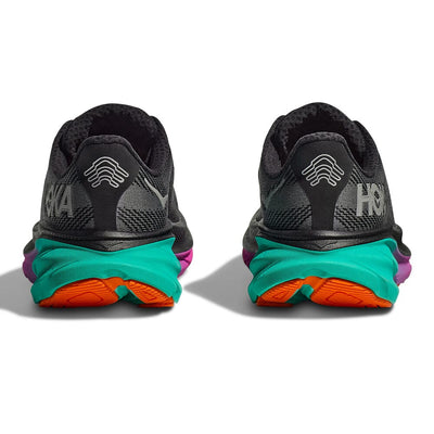 Hoka Women's Clifton 9 GTX Women's Shoes - BlackToe Running#colour_black-electric-aqua