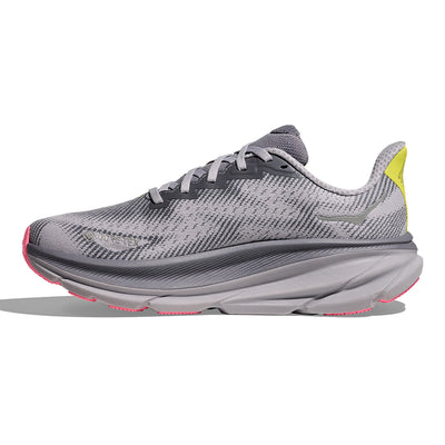 Hoka Women's Clifton 9 GTX Women's Shoes - BlackToe Running#colour_grey-skies-foggy-grey
