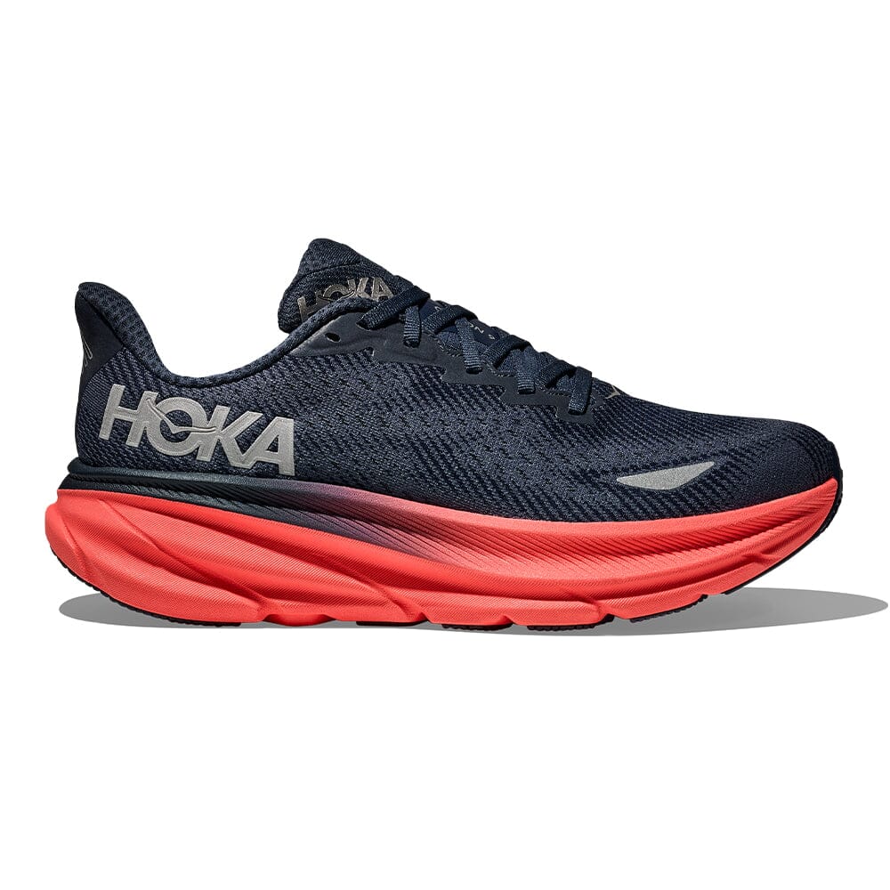 Hoka Women's Clifton 9 GTX Women's Shoes - BlackToe Running#colour_varsity-navy-nautical-dusk