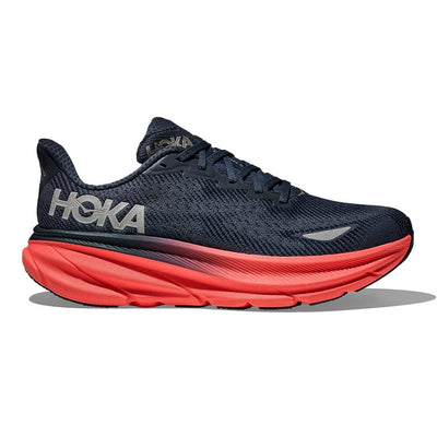 Hoka Women's Clifton 9 GTX Women's Shoes - BlackToe Running#colour_varsity-navy-nautical-dusk