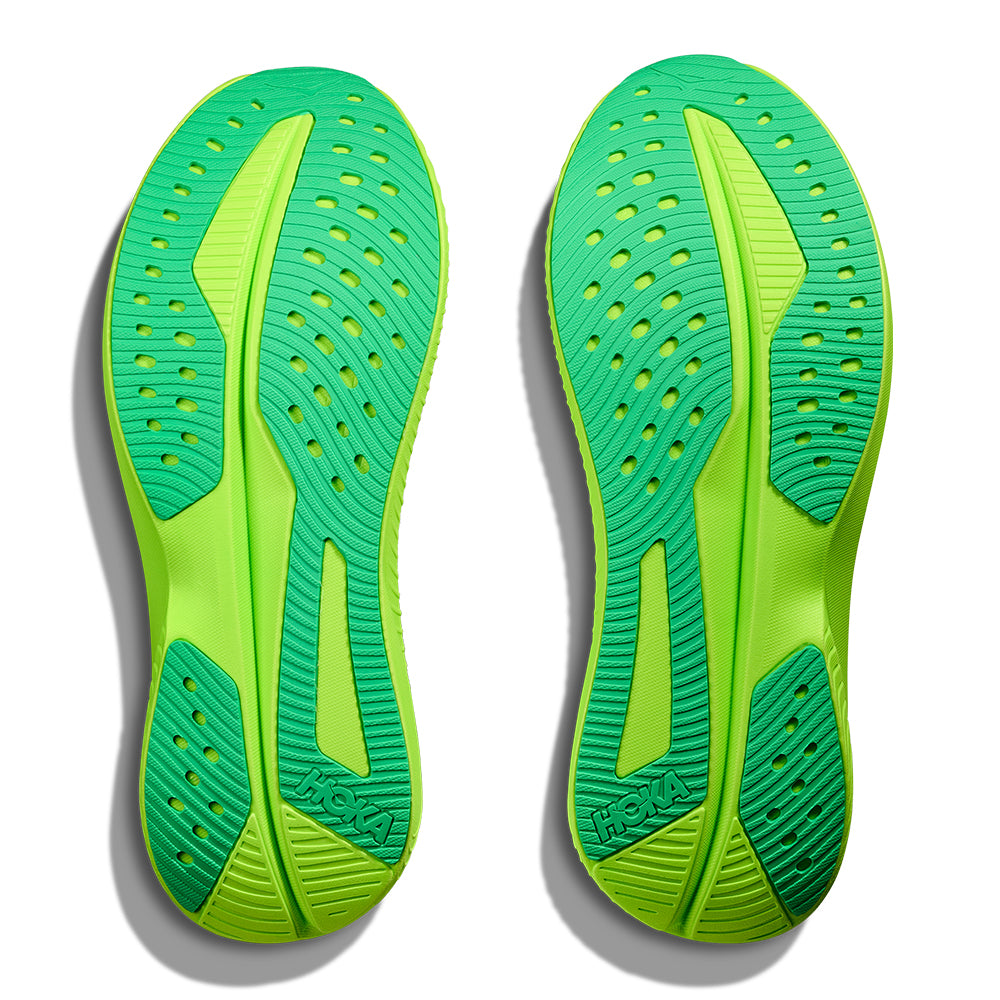 Hoka Men's Mach 6 - BlackToe Running#colour_white-neon-lime