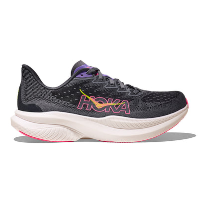 Hoka Women's Mach 6 - BlackToe Running#colour_grey-skies-charcoal-grey