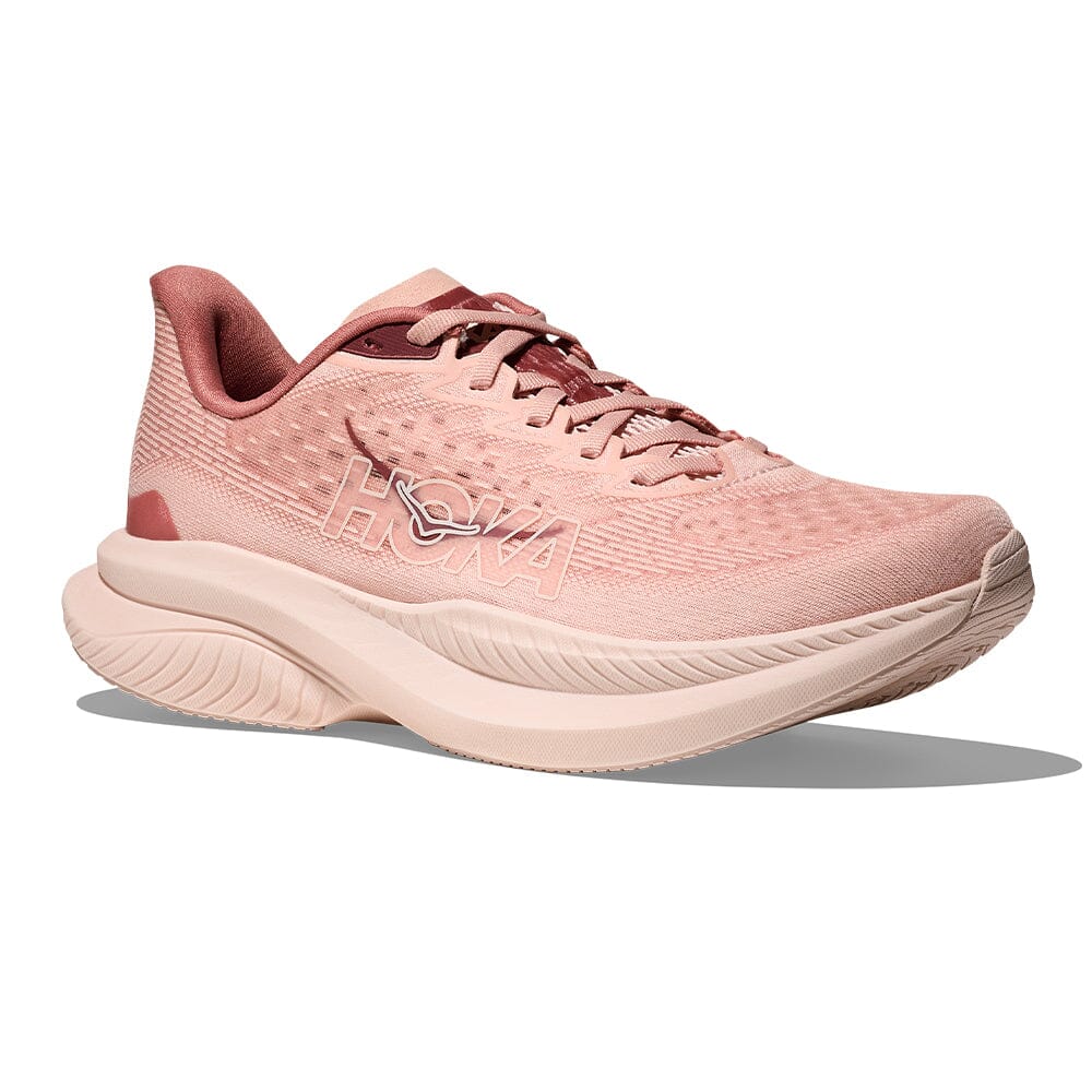 Hoka Women's Mach 6 - BlackToe Running#colour_rose-latte-blush