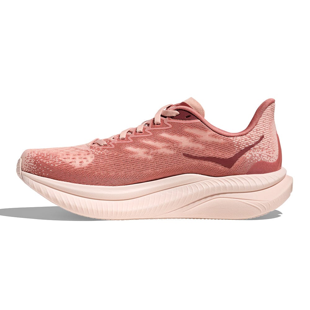 Hoka Women's Mach 6 - BlackToe Running#colour_rose-latte-blush