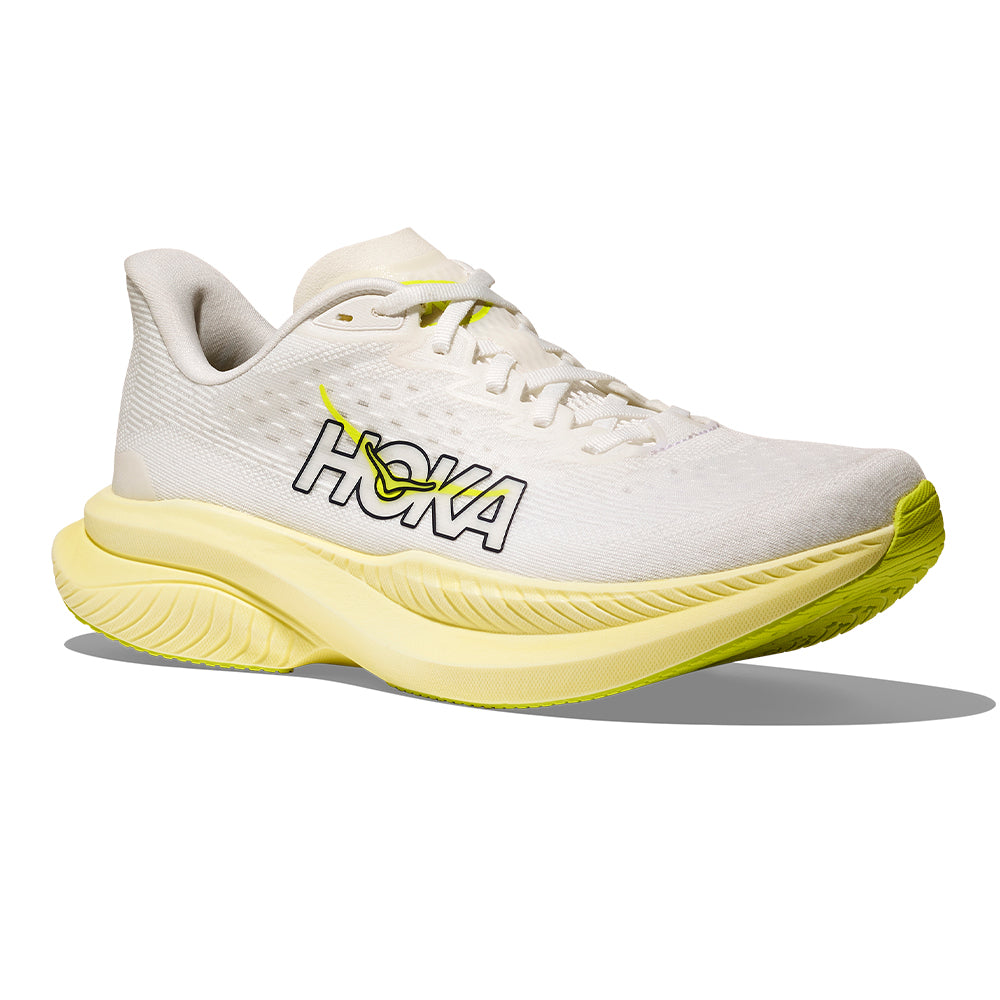 Hoka Women's Mach 6 - BlackToe Running#colour_white-neon-hoka-citrus