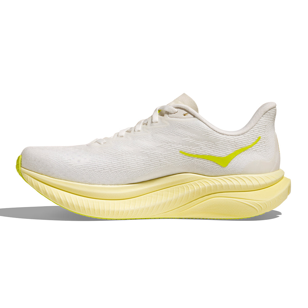 Hoka Women's Mach 6 - BlackToe Running#colour_white-neon-hoka-citrus