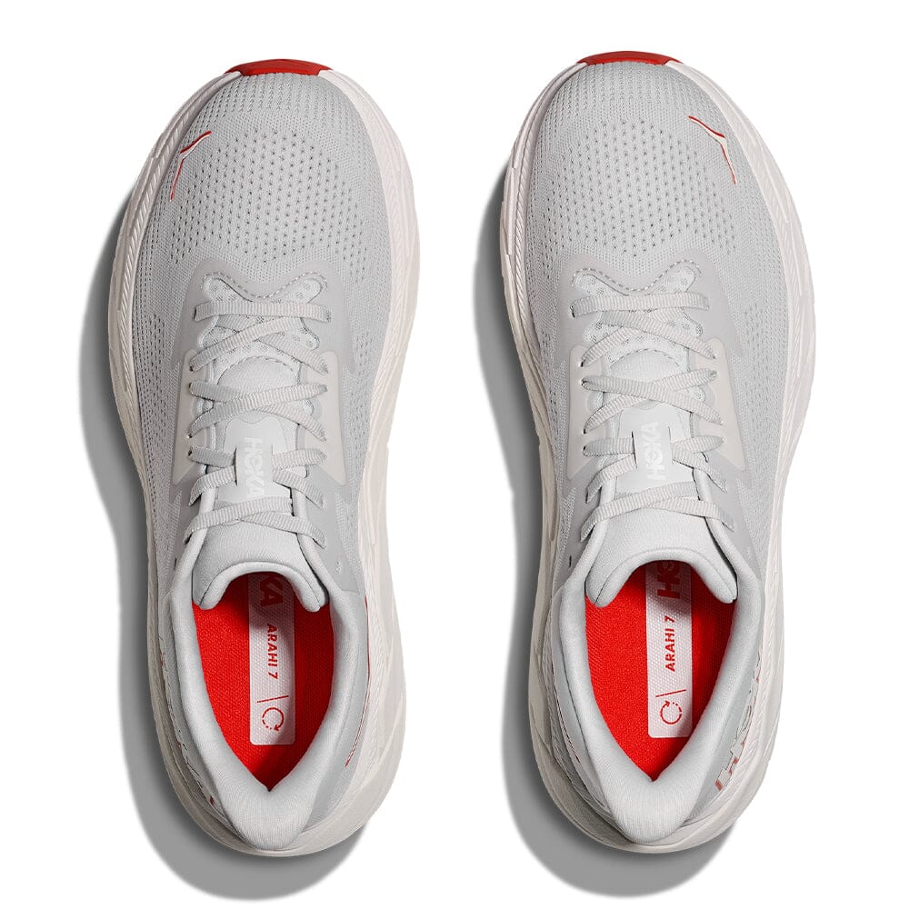 Hoka Men's Arahi 7 - BlackToe Running#colour_cosmic-grey-tomato