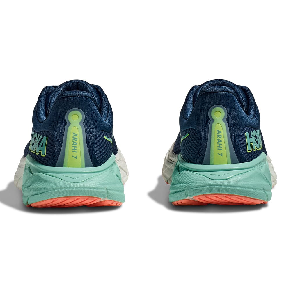 Hoka Women's Arahi 7 - BlackToe Running#colour_midnight-seafoam