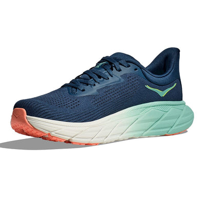 Hoka Women's Arahi 7 - BlackToe Running#colour_midnight-seafoam