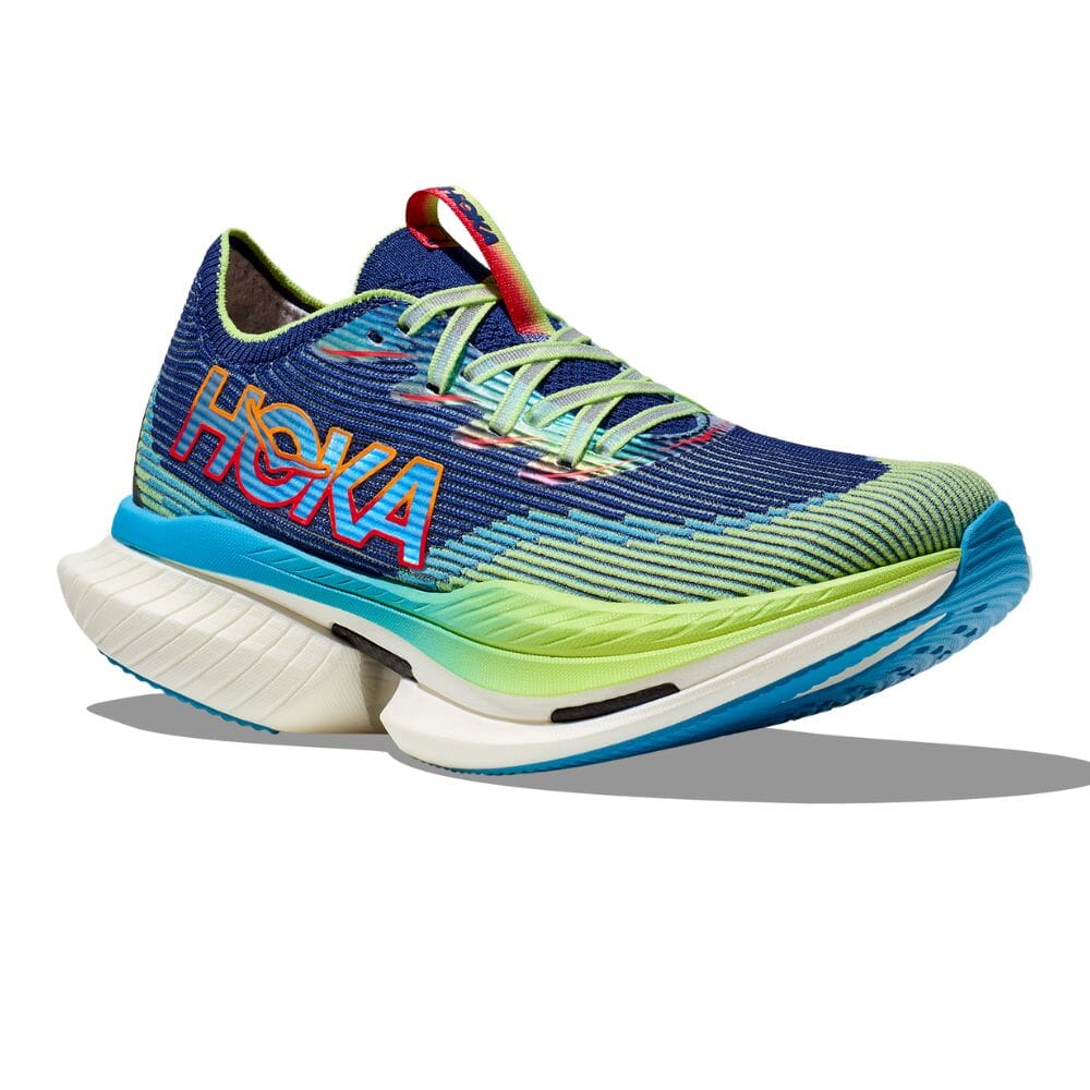 Hoka Cielo X1 - BlackToe Running#colour_evening-sky-lettuce