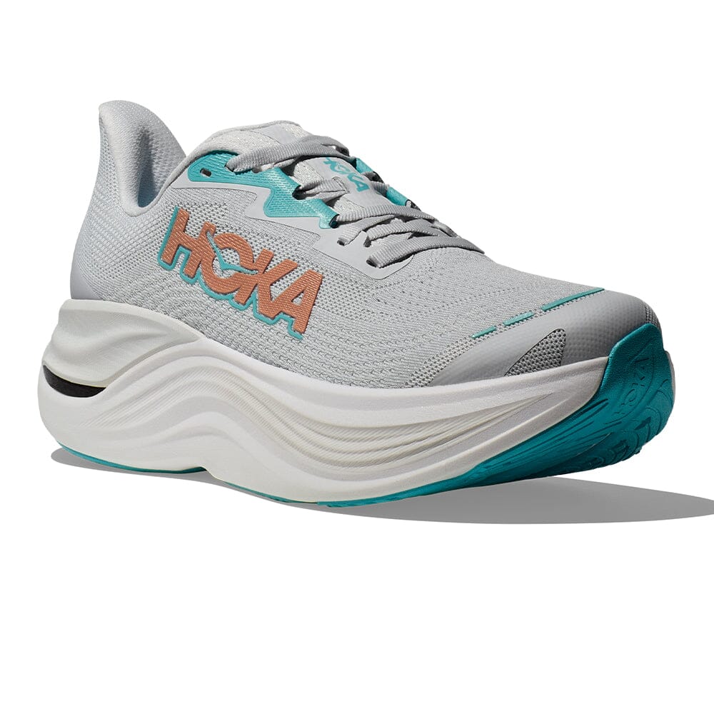 Hoka Women's Skyward X - BlackToe Running#colour_cosmic-grey-rose-gold