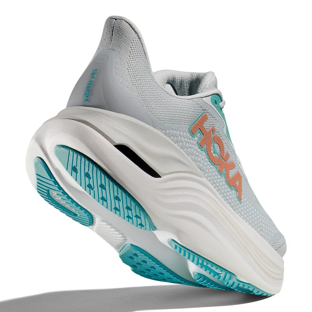 Hoka Women's Skyward X - BlackToe Running#colour_cosmic-grey-rose-gold