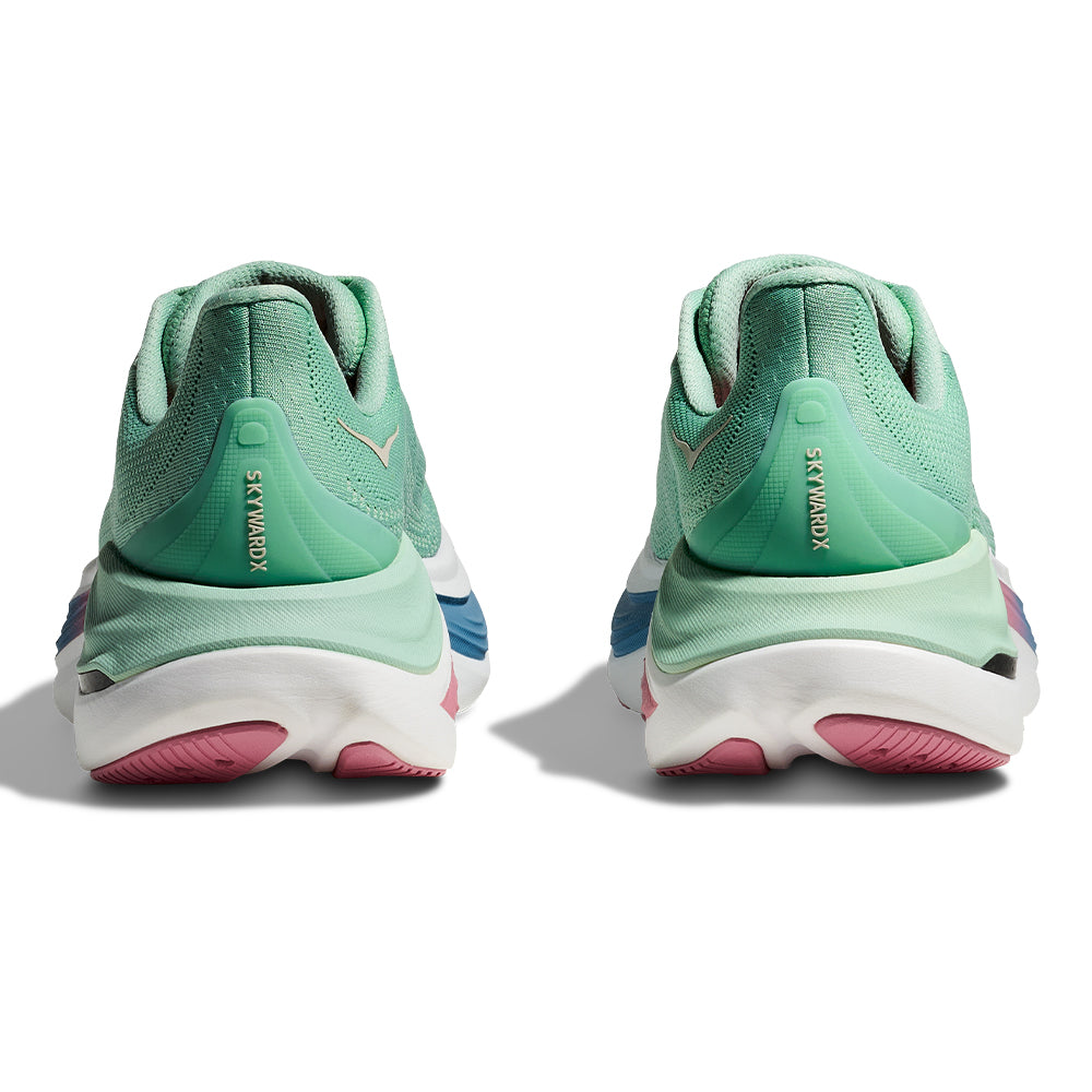 Hoka Women's Skyward X - BlackToe Running#colour_jadeite-dried-rose