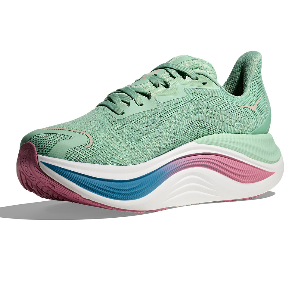 Hoka Women's Skyward X - BlackToe Running#colour_jadeite-dried-rose