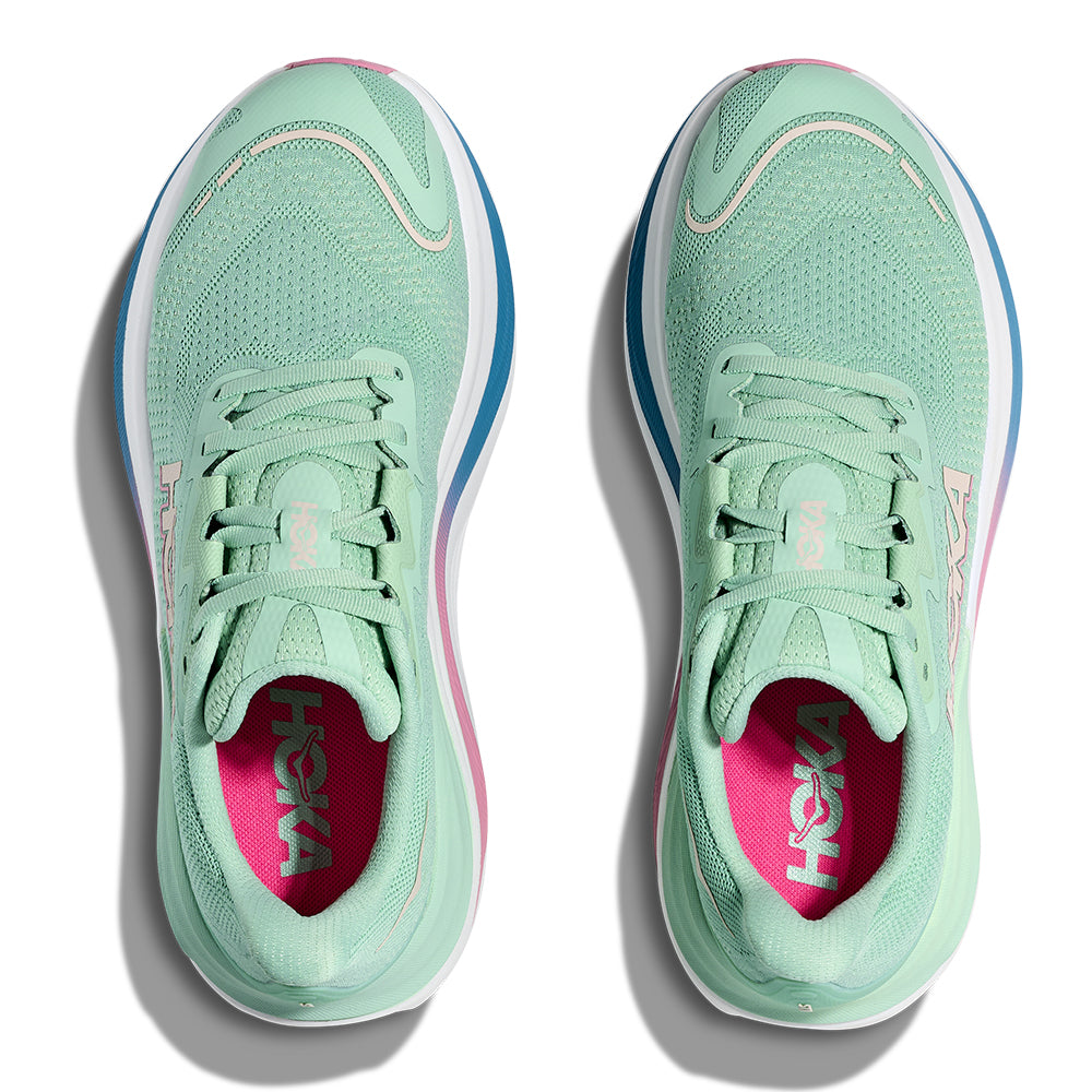 Hoka Women's Skyward X - BlackToe Running#colour_jadeite-dried-rose
