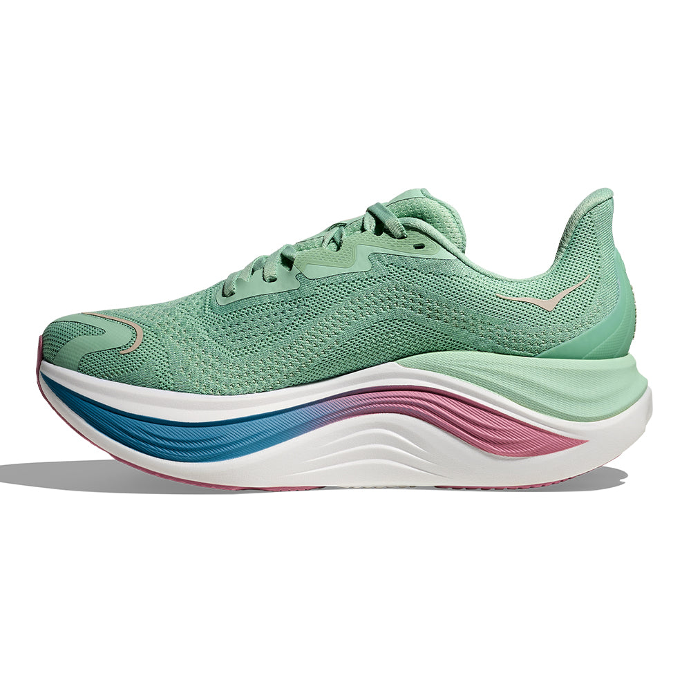 Hoka Women's Skyward X - BlackToe Running#colour_jadeite-dried-rose