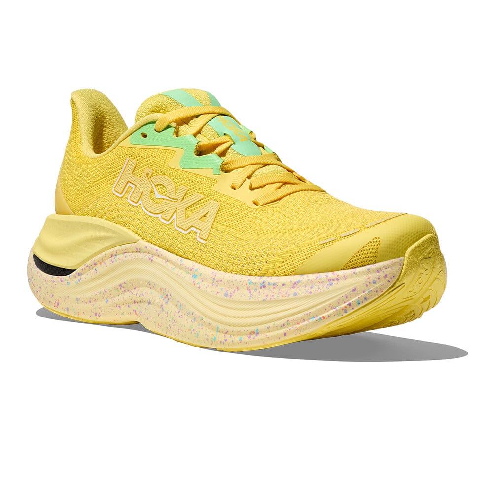 Hoka Women's Skyward X - Global Running Day - BlackToe Running#colour_lemonade-sunlight