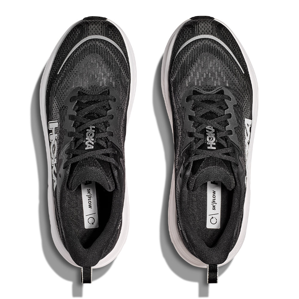 Hoka Men's Skyflow - BlackToe Running#colour_black-white