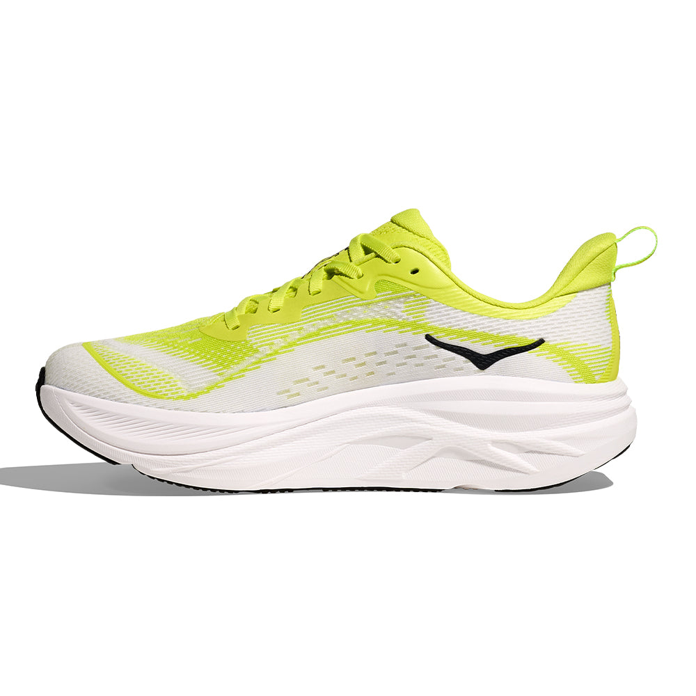 Hoka Men's Skyflow - BlackToe Running#colour_neon-hoka-citrus-neon-white