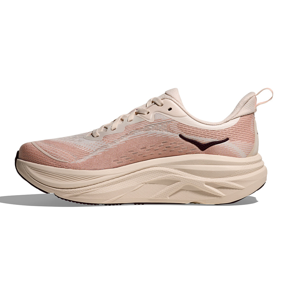 Hoka Women's Skyflow - BlackToe Running#colour_rose-cream-rose-latte