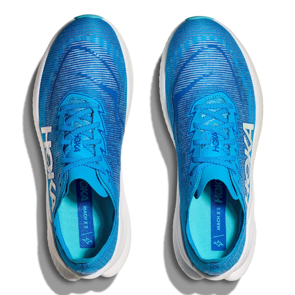 Hoka Men's Mach X 2 - BlackToe Running#colour_skyward-blue-electric-cobalt