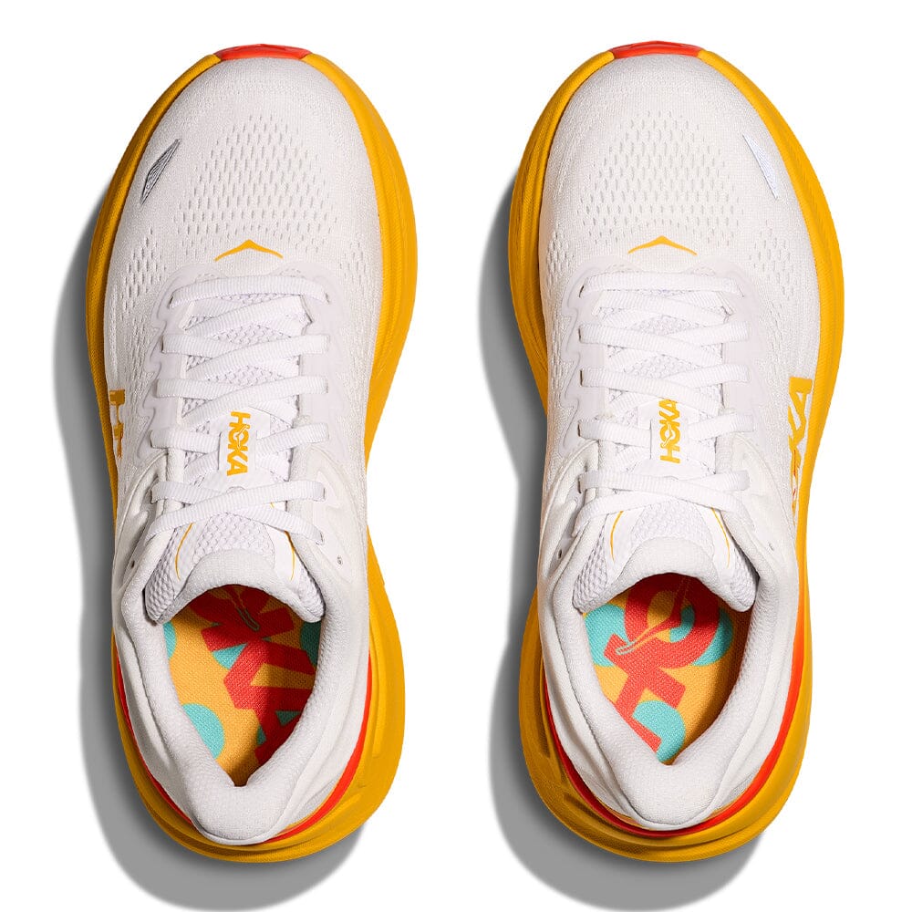 Hoka Men's Bondi 9 - BlackToe Running#colour_frost-sunflower