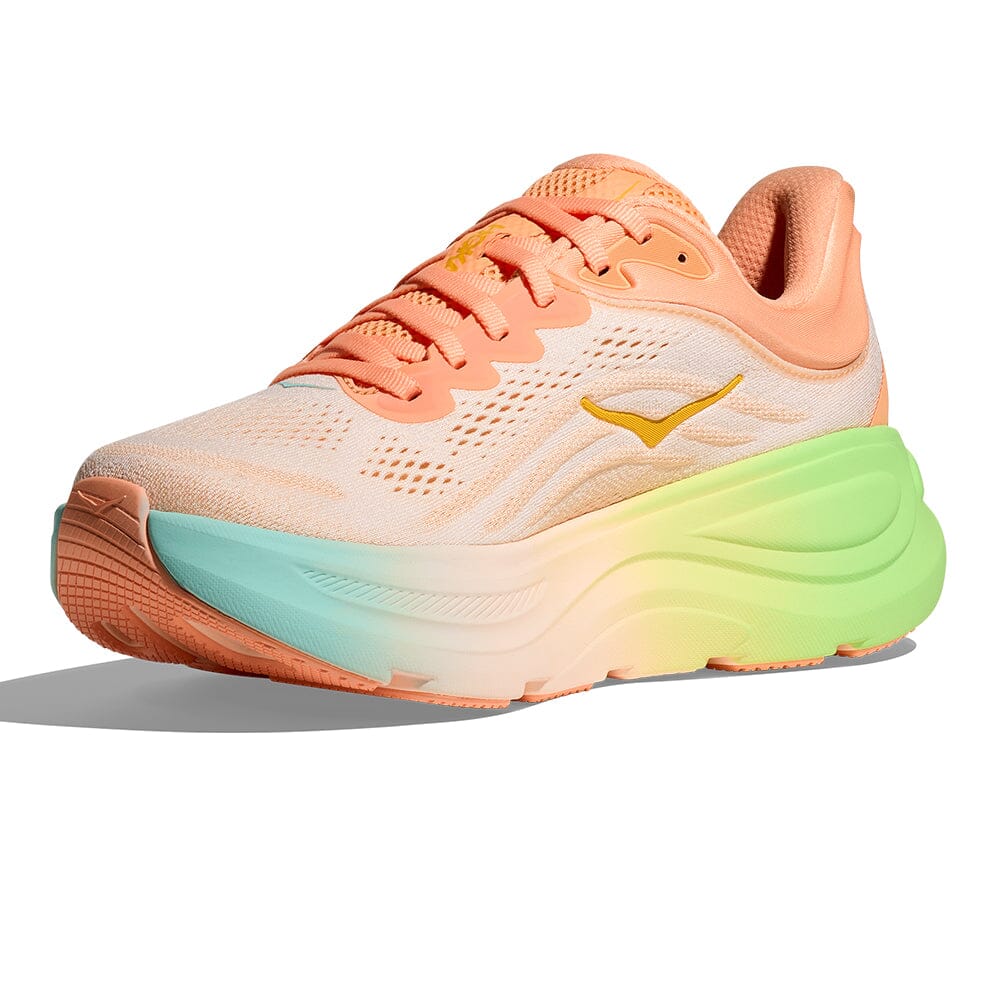 Hoka Men's Bondi 9 - BlackToe Running#colour_frost-pale-tangerine