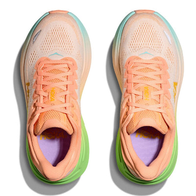Hoka Men's Bondi 9 - BlackToe Running#colour_frost-pale-tangerine