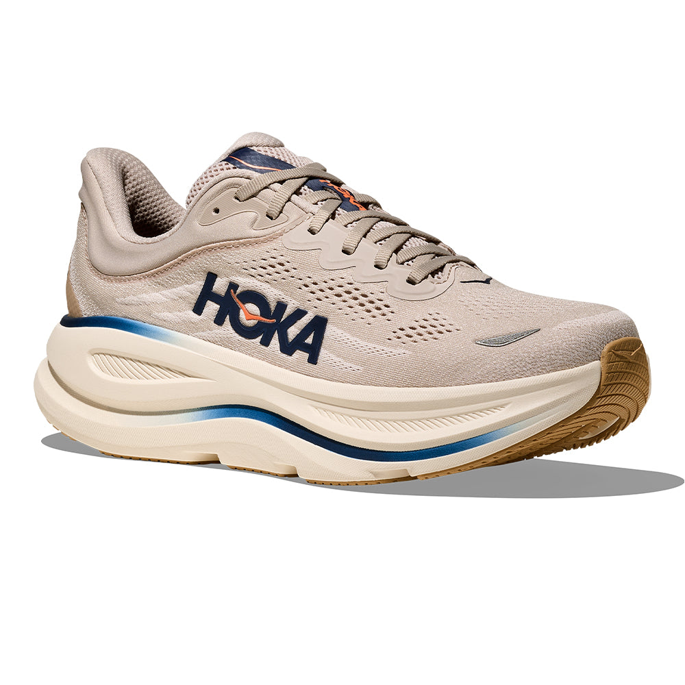 Hoka Men's Bondi 9 - BlackToe Running#colour_stucco-grout