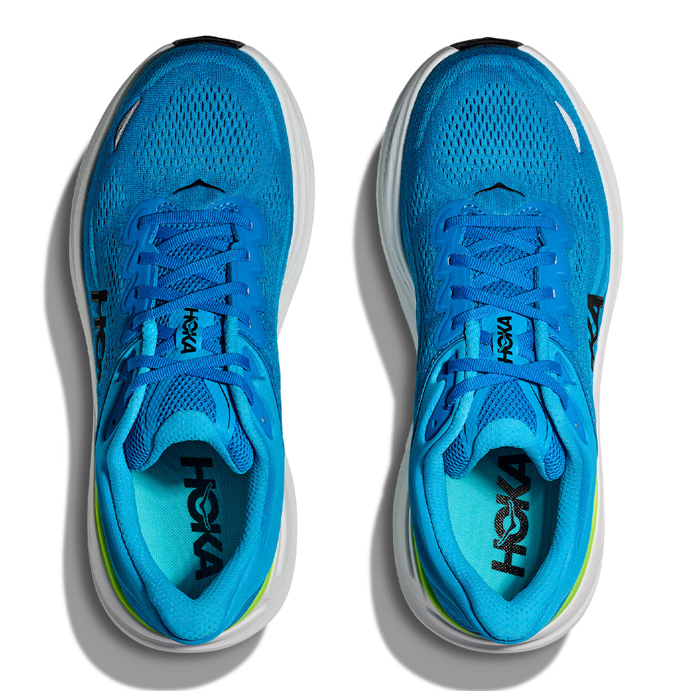 Hoka Men's Bondi 9 - BlackToe Running#colour_skyward-blue-hoka-blue