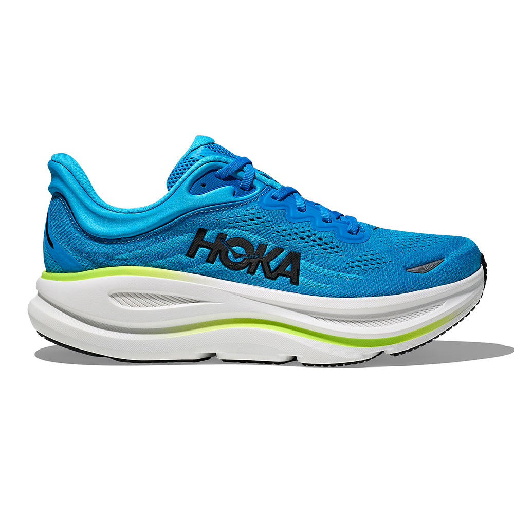 Hoka Men's Bondi 9 - BlackToe Running#colour_skyward-blue-hoka-blue