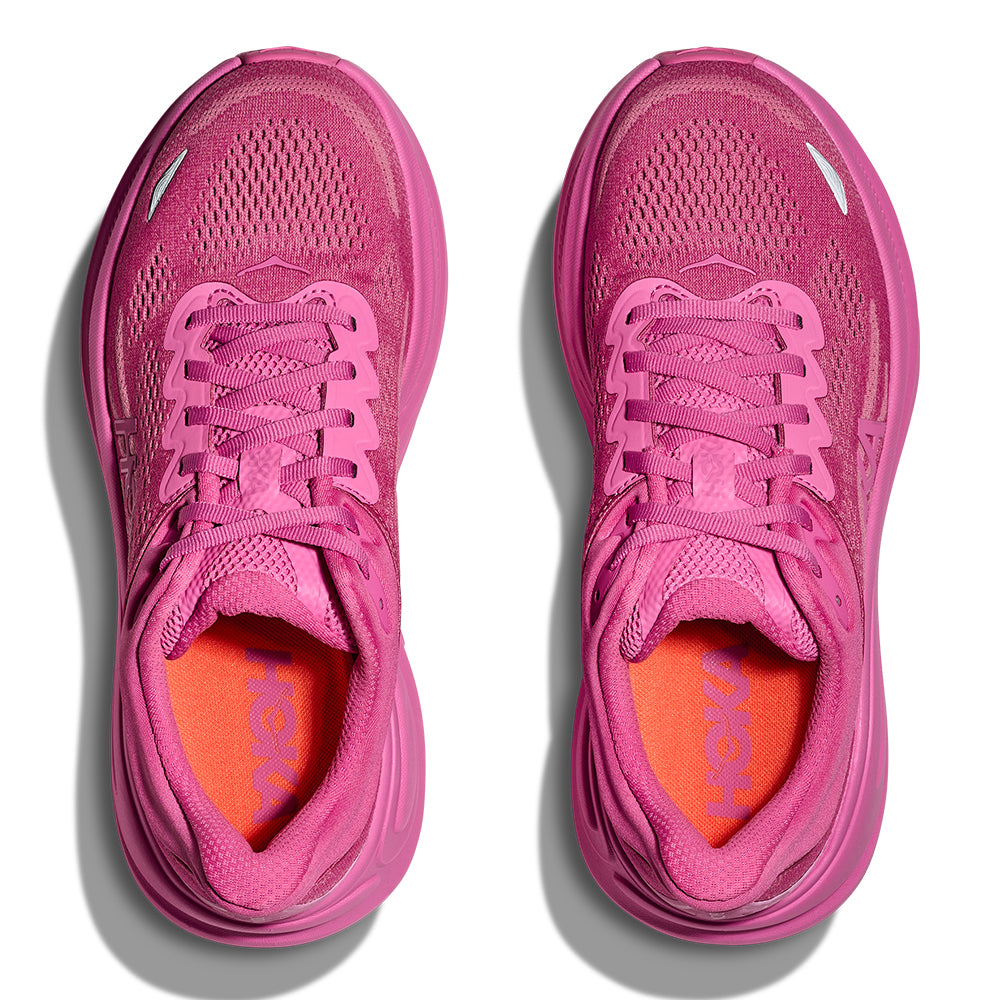 Hoka Women's Bondi 9 - Global Running Day - BlackToe Running#colour_crabapple