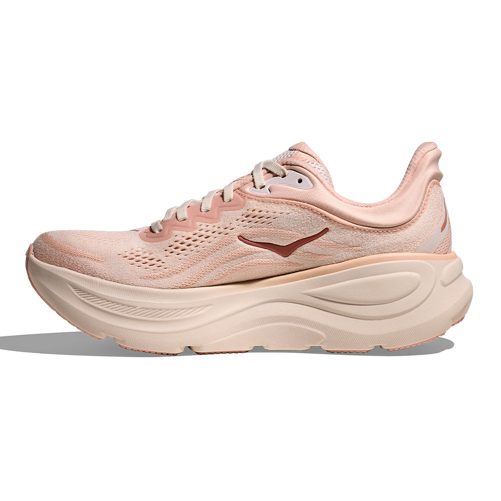 Hoka Women's Bondi 9 - BlackToe Running#colour_rose-latte-rose-cream