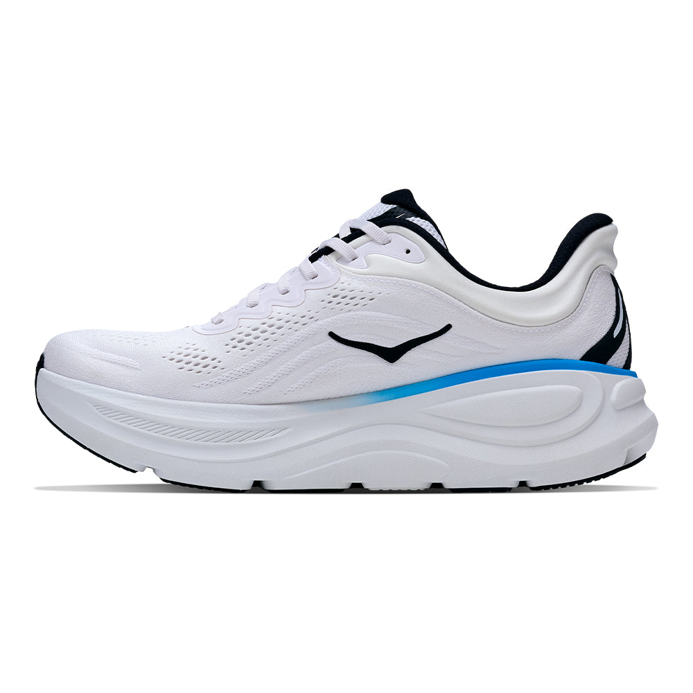 Hoka Men's Bondi 9 Wide - BlackToe Running#colour_frost-black