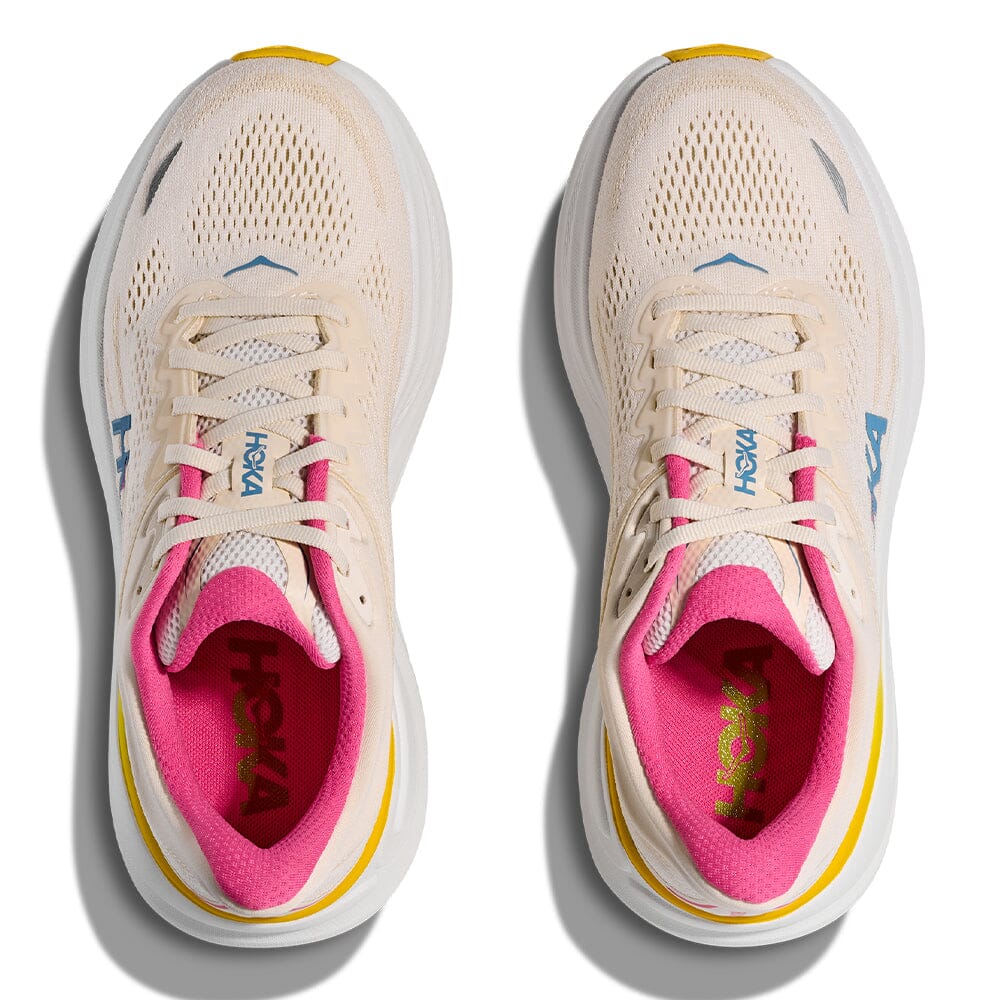 Hoka Women's Bondi 9 - Wide - BlackToe Running#colour_alabaster-birch